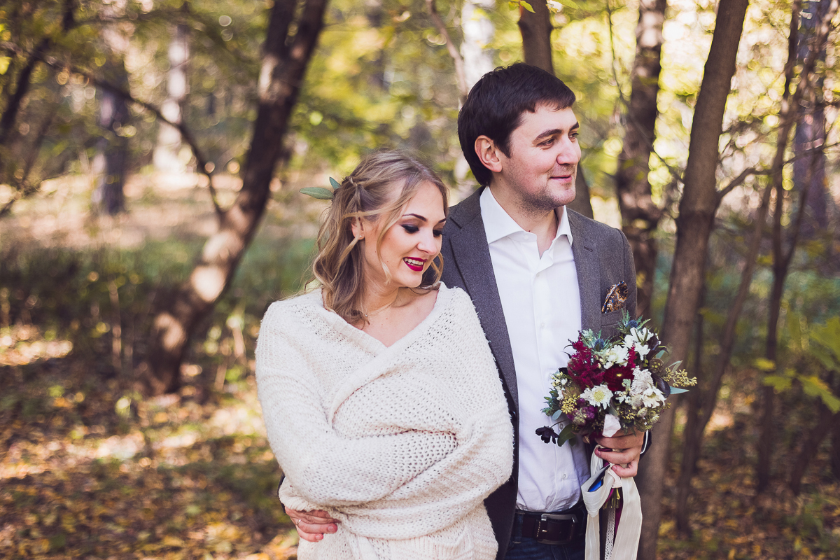 Золотая осень: свадьба Лены и Сергея