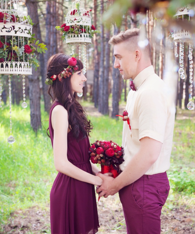 Любовь в насыщенных тонах: свадьба Вячеслава и Ольги