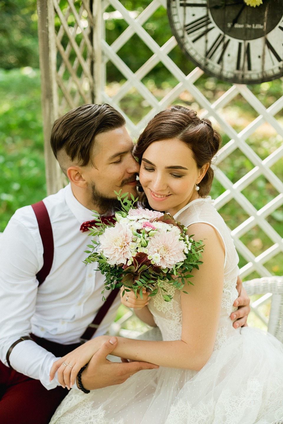 Сад любви: свадебная фотосессия Елены и Алексея