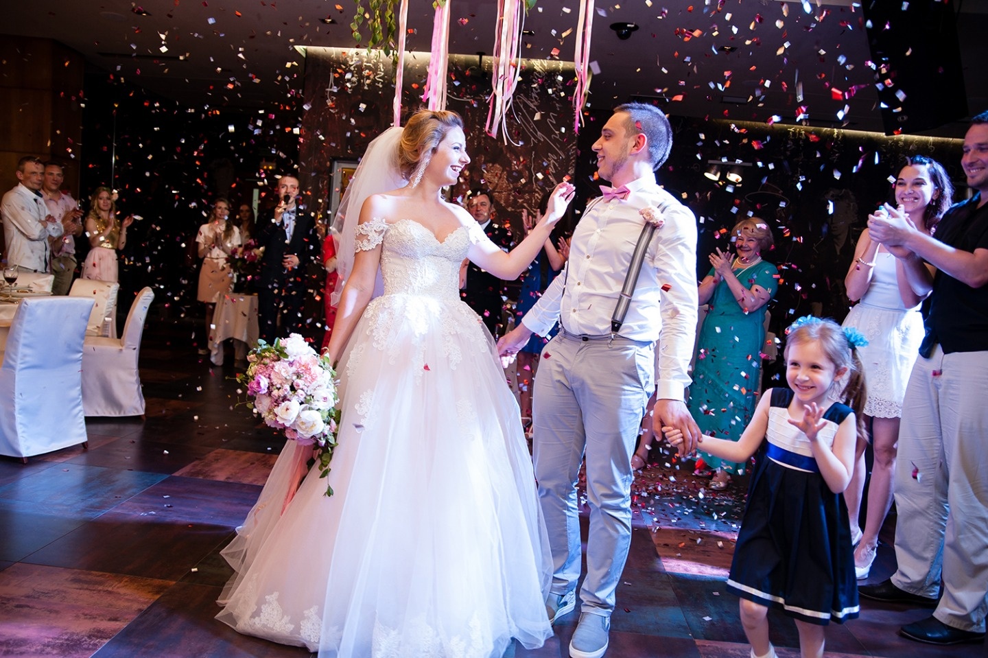 В розовом цвете: свадьба Дмитрия и Екатерины