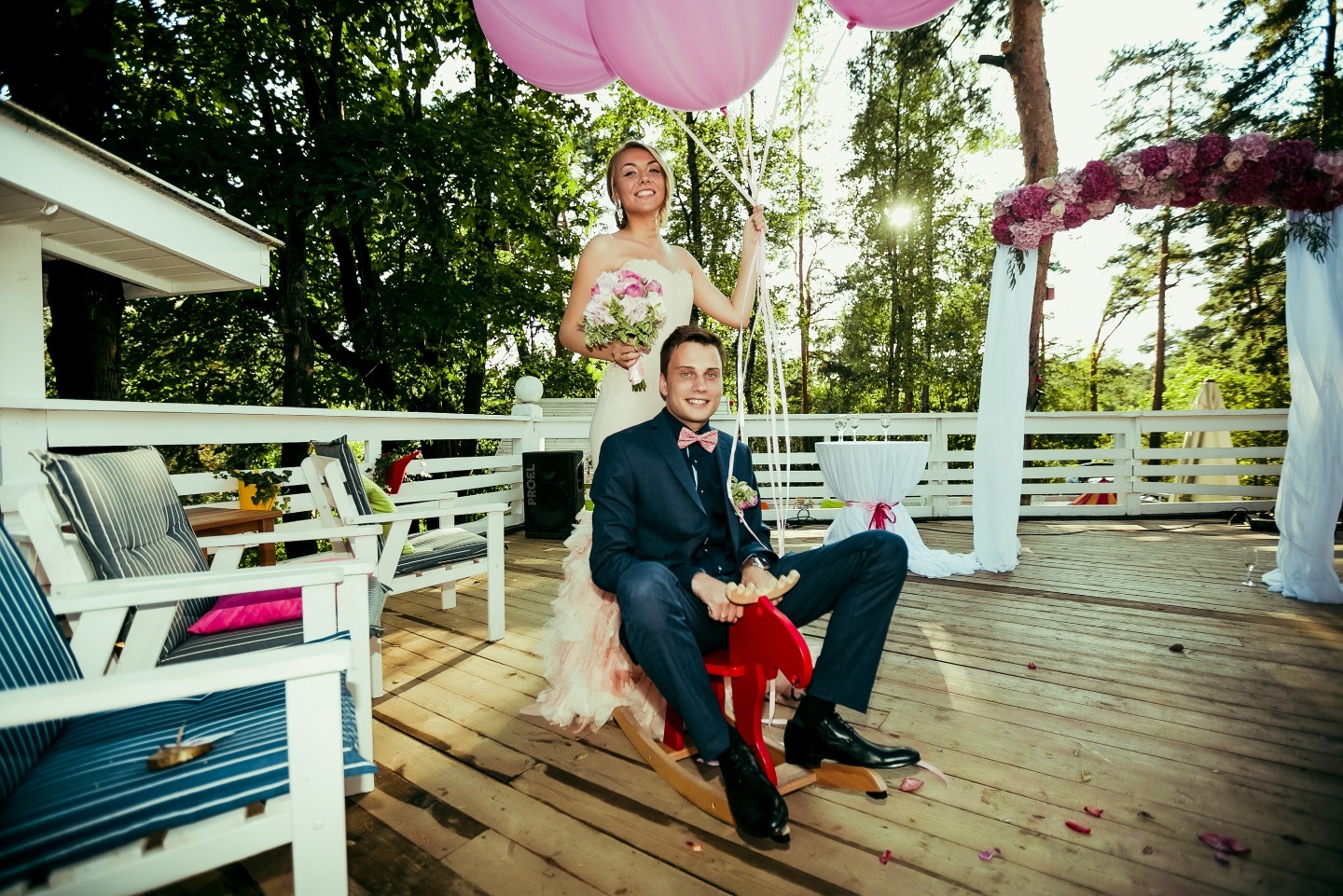 Сказка в розовом цвете: свадьба Дениса и Яны