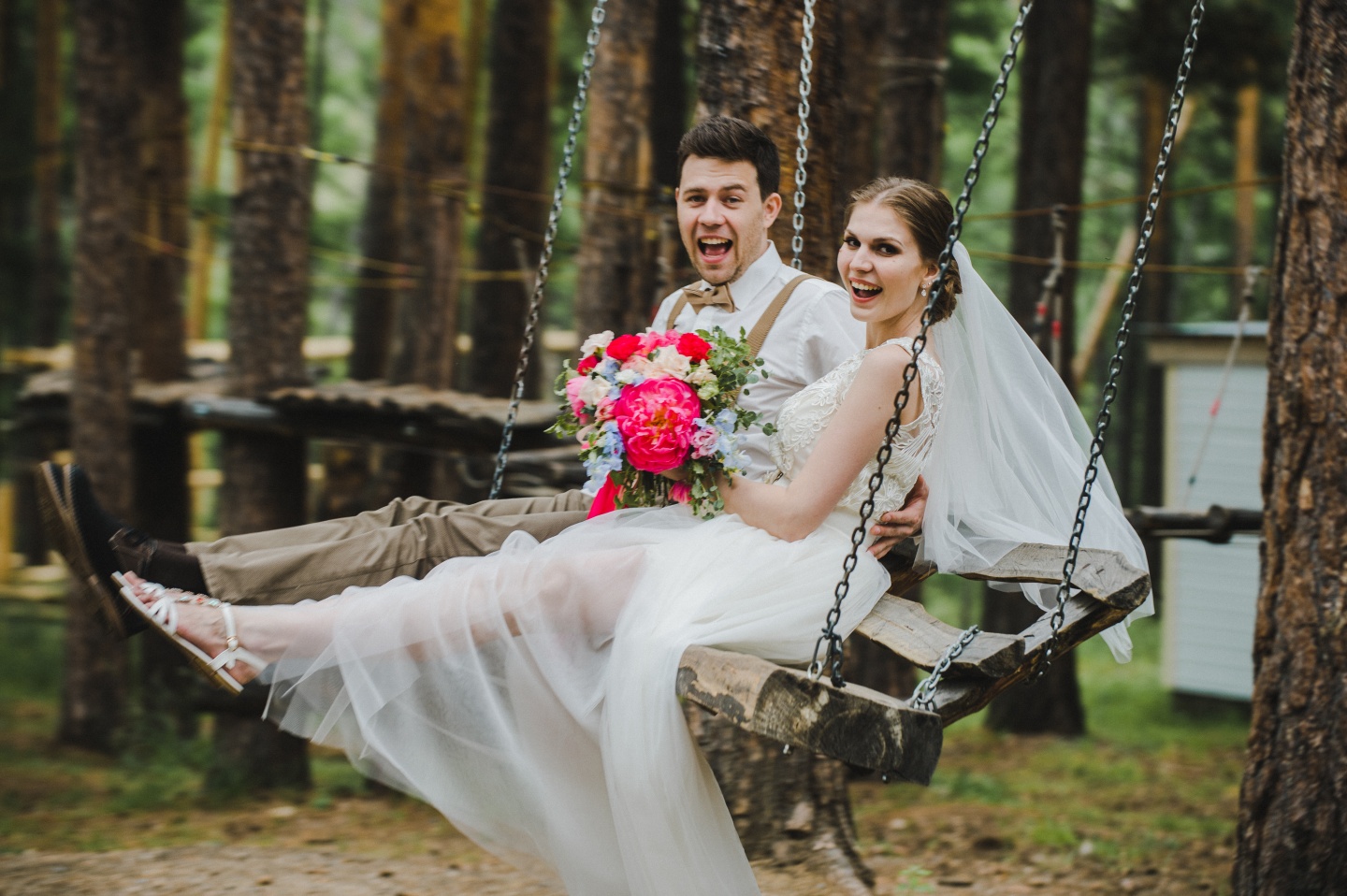 Романтичный рустик: свадьба Леши и Оли