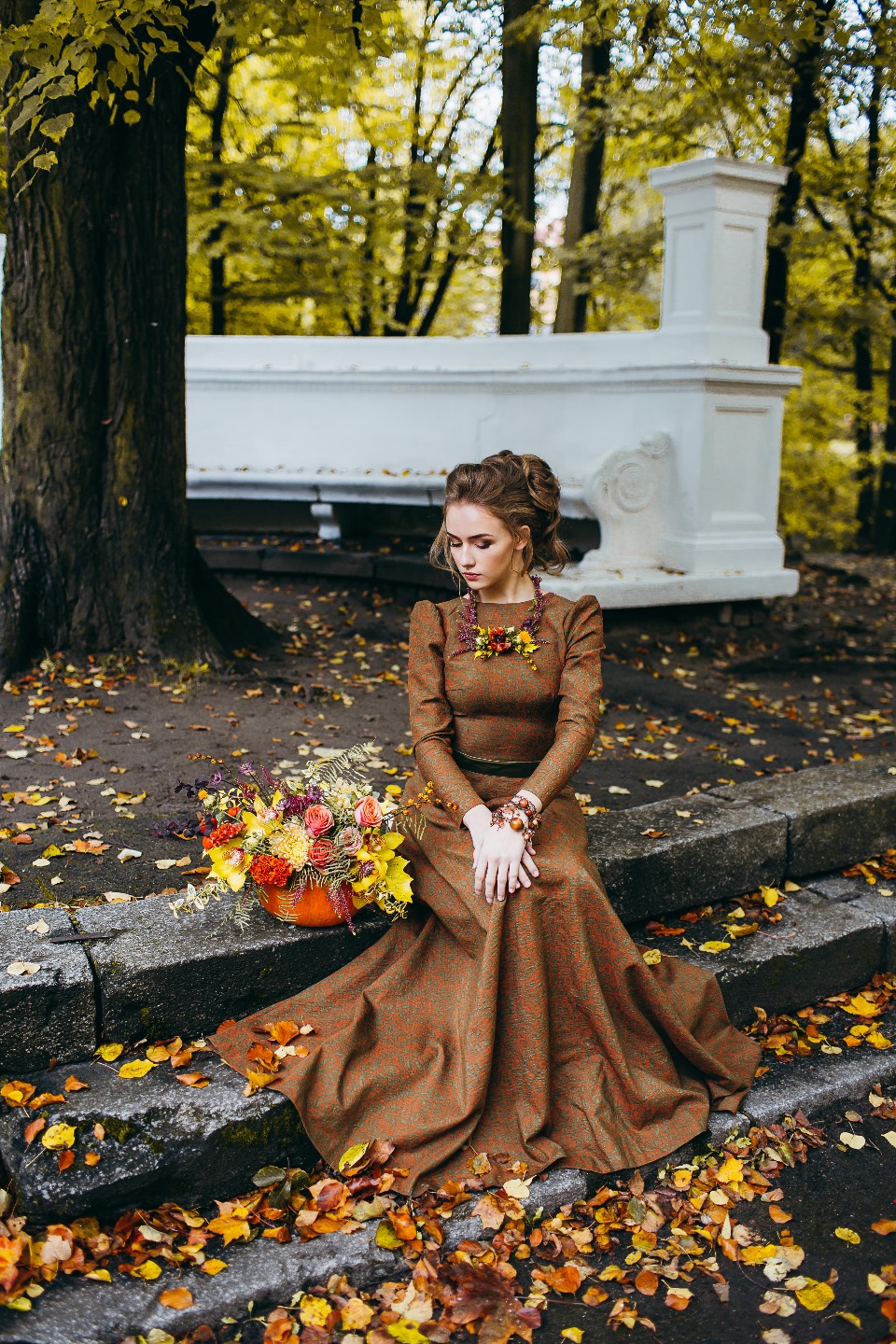 Цвет осени: стилизованная фотосессия Алины и Олега